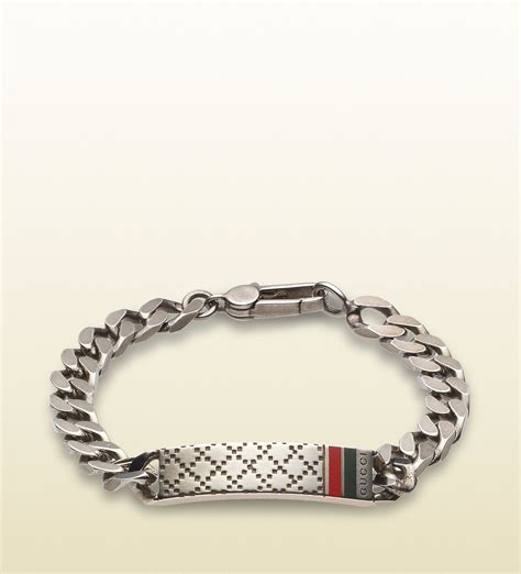 Gucci silver bracelet men